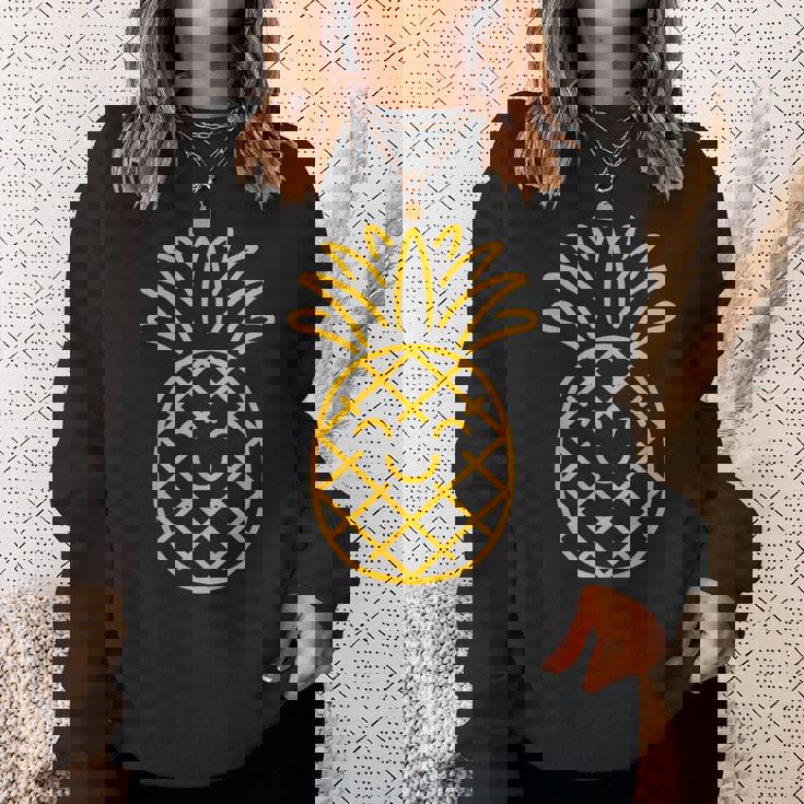 リトル パイナップル フルーツ 面白くてかわいいミニマリストのシンプルなパイナップル スウェットシャツ 彼女への贈り物