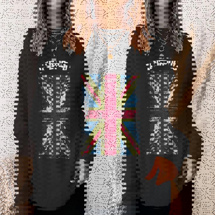 リバプール ギフト リバプール イングランド グレートブリテン スウェットシャツ 彼女への贈り物