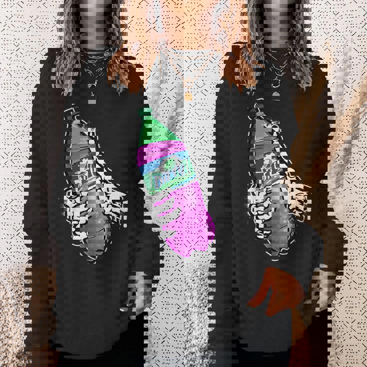 リーンシャツ、パープルドランク、ダーティーダブルカップ、リーンラインスモーク スウェットシャツ 彼女への贈り物