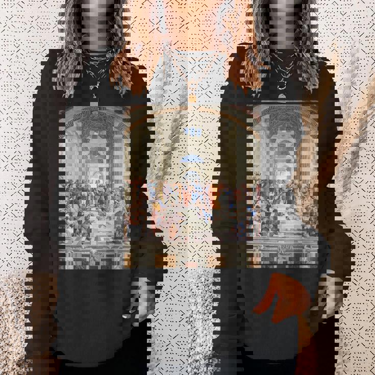 ルネッサンス名画 アテネの学校 スウェットシャツ 彼女への贈り物