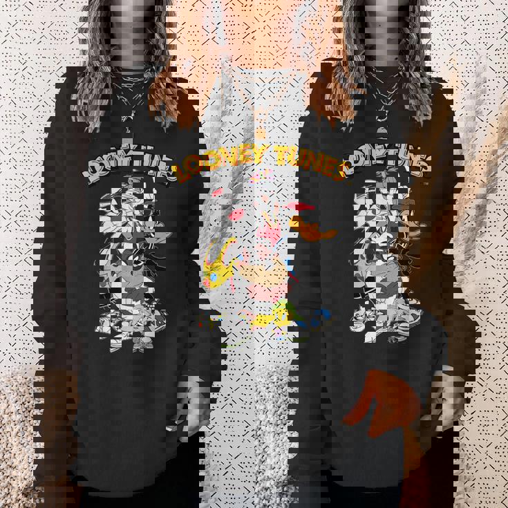 ルーニー・テューンズ シルベスター タズ ダフィー 虫 スウェットシャツ 彼女への贈り物