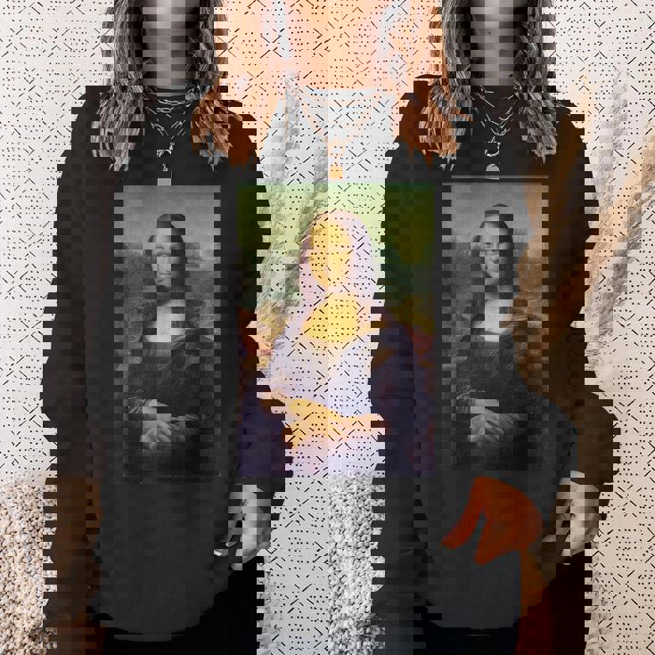 レオナルド・ダ・ヴィンチによるモナ・リザ スウェットシャツ 彼女への贈り物