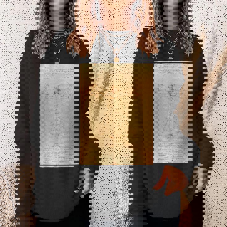 レオナルド・ダ・ヴィンチのウィトルウィウス人 スウェットシャツ 彼女への贈り物