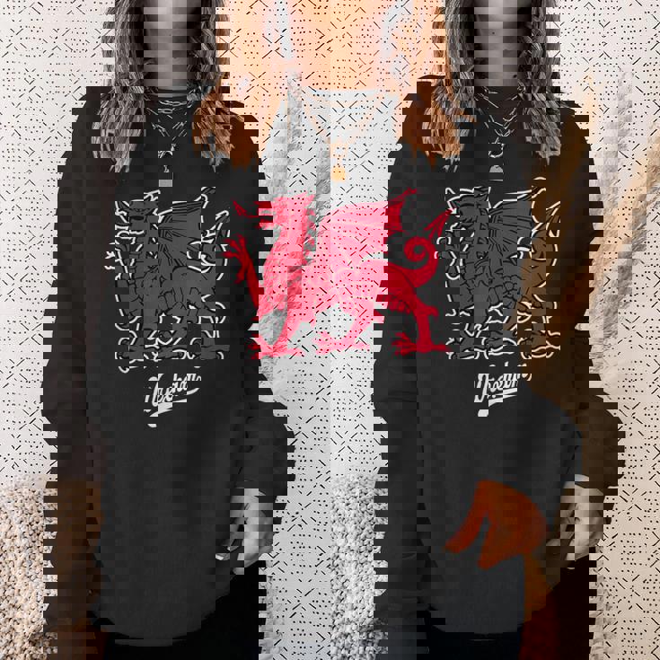 レクサム ウェールズドラゴン 小台本 スウェットシャツ 彼女への贈り物