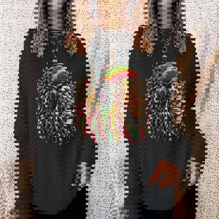 レゲエ服 メンズ ルーツ ラスタライオン 420 ジャマイカ スウェットシャツ 彼女への贈り物