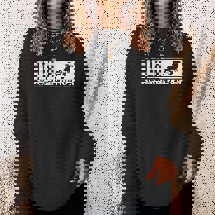 レスキューダイバー ヴィンテージ ダメージ加工 スキューバダイビング ダイバー スウェットシャツ 彼女への贈り物