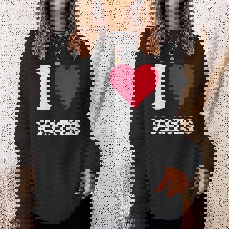 レッドハート I Love Matis スウェットシャツ 彼女への贈り物