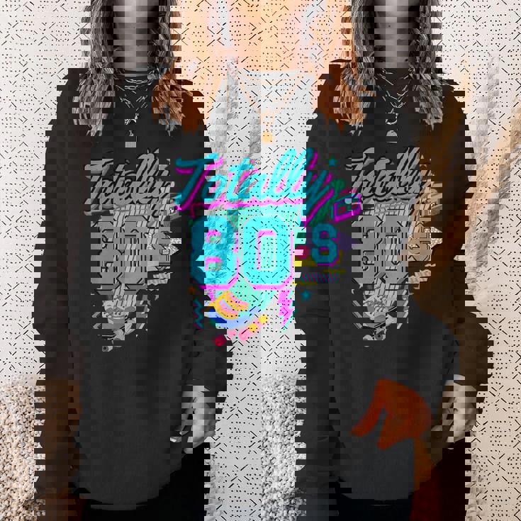 レトロ 1980年代 カラフル 80年代 面白い 80 レイブ テーマ パーティー スウェットシャツ 彼女への贈り物