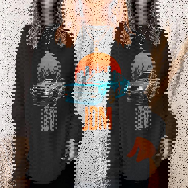 レトロ Jdm 和 ドリフト レーシング チューニング 車 東京 スカイライン スウェットシャツ 彼女への贈り物