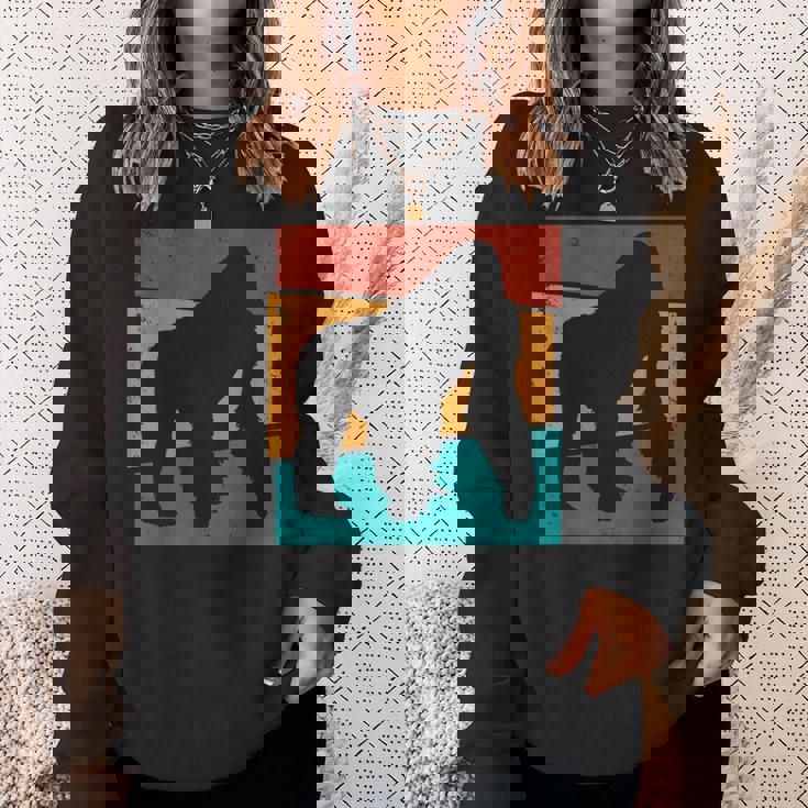 レトロ ゴリラ I エステティック ゴリラ I モンキー I ゴリラ スウェットシャツ 彼女への贈り物