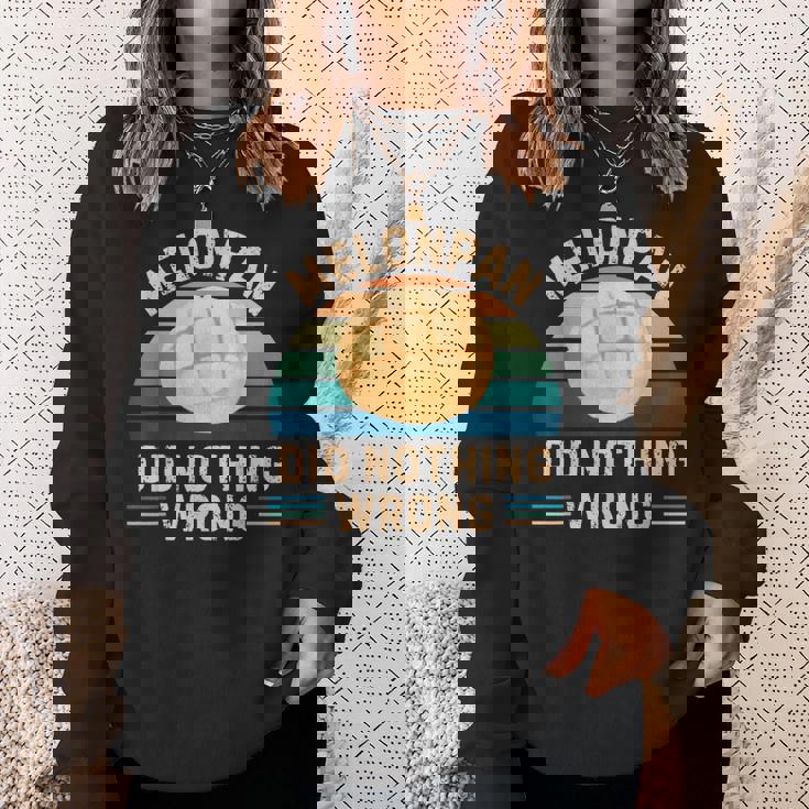 レトロ メロンパン Did Nothing Wrong ヴィンテージ メロンパン 食品愛好家 スウェットシャツ 彼女への贈り物