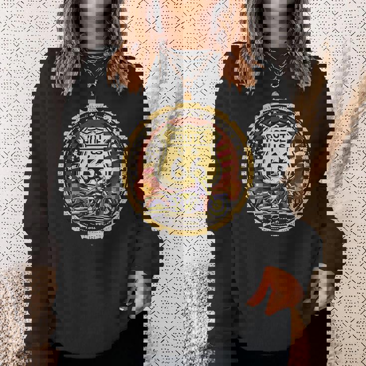 レトロ ルート66 ロードトリップ ヴィンテージ アドベンチャー スウェットシャツ 彼女への贈り物