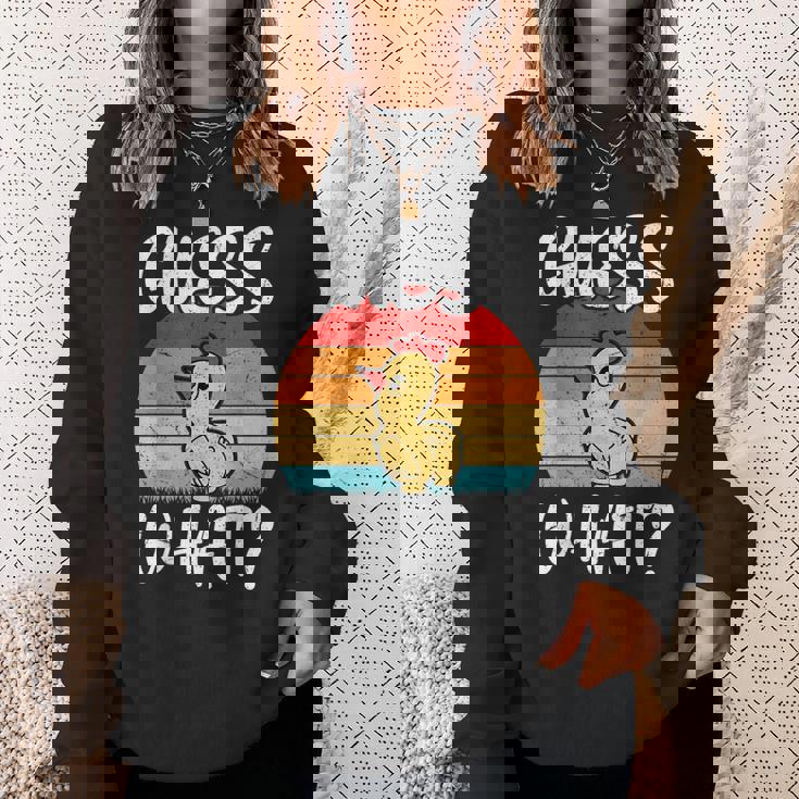 レトロ ヴィンテージ Guess What チキンバット スウェットシャツ 彼女への贈り物