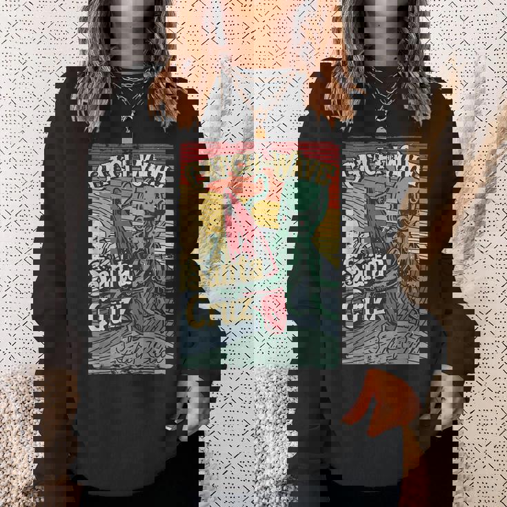 レトロ ヴィンテージ サーフ クラブ オクトパス Ca サンタクルーズ スウェットシャツ 彼女への贈り物