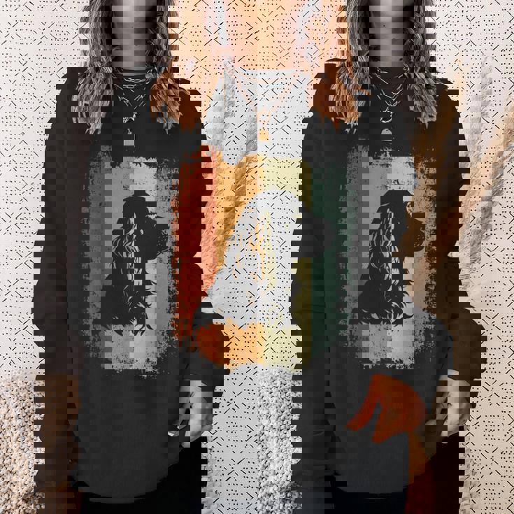 レトロなデザインのアメリカンコッカースパニエルドッグ スウェットシャツ 彼女への贈り物