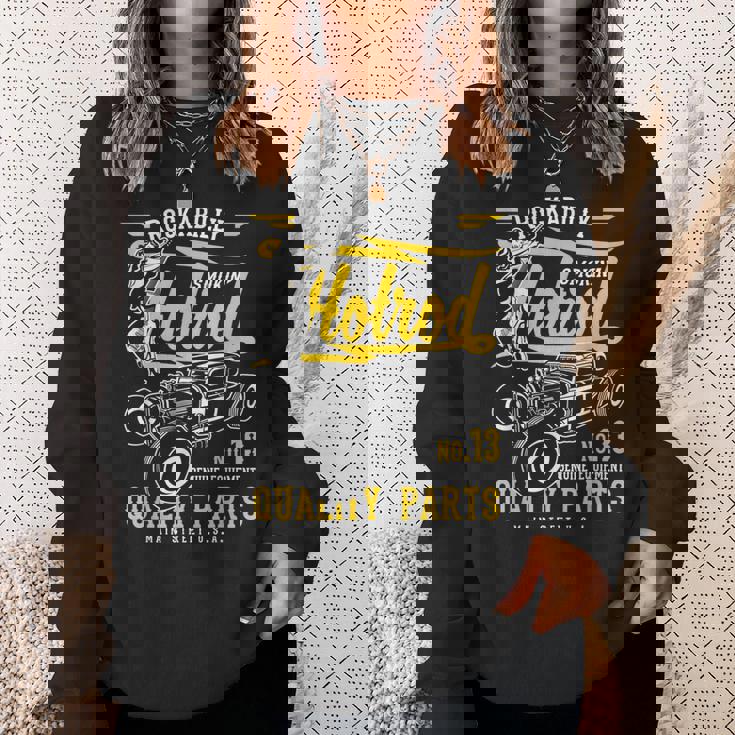 レトロなヴィンテージスタイルのホットロッドデザイン。 スウェットシャツ 彼女への贈り物