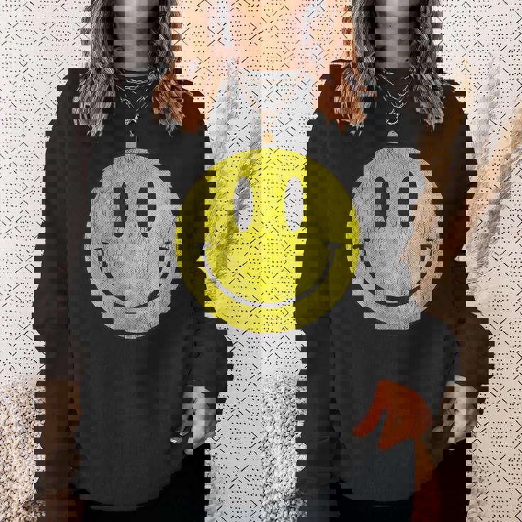 レトロアシッドハウス 80年代90年代ヴィンテージスマイルtシャツ アンティーク調 スウェットシャツ 彼女への贈り物