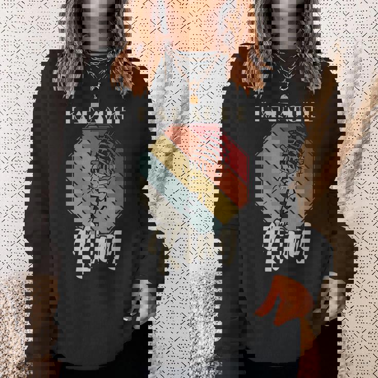 レトロ・カラオケ・シング・パーティー・ミュージック For Karaoke King スウェットシャツ 彼女への贈り物