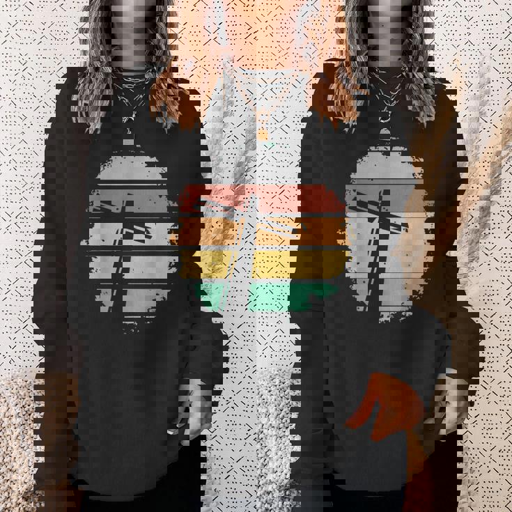 レトロ・ヴィンテージ・クロスデザイン・ジーザス スウェットシャツ 彼女への贈り物