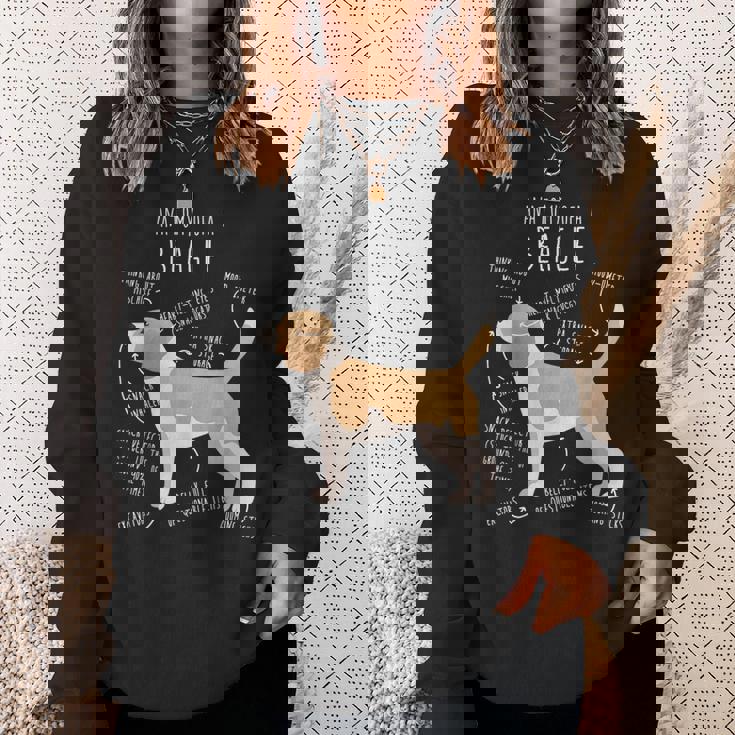 レモンビーグル犬の解剖学、面白い かわいい ペット 犬 ママ ドッグ パパ スウェットシャツ 彼女への贈り物