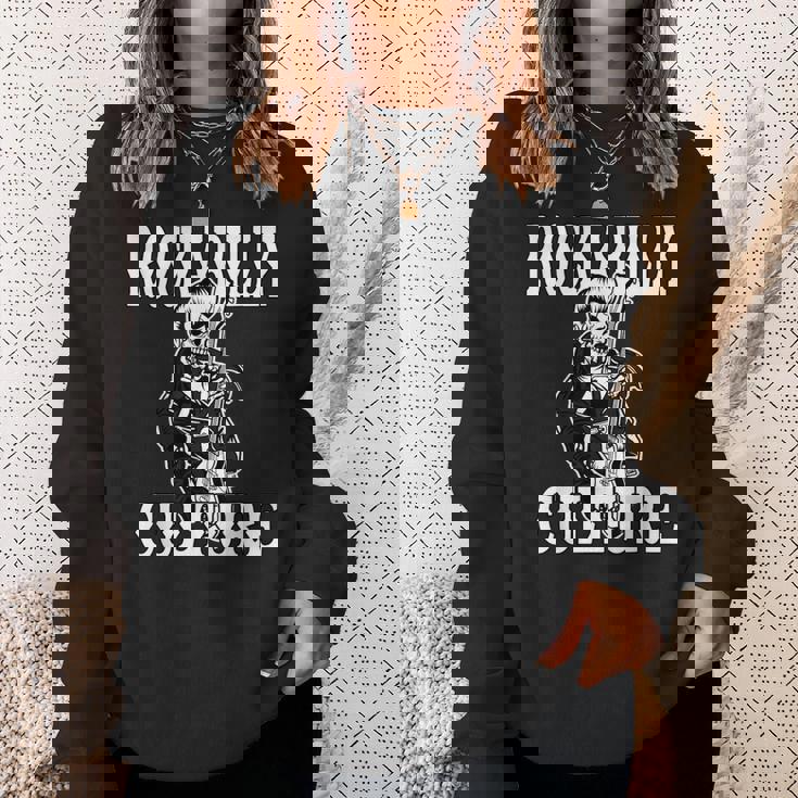 ロカビリー カルチャー ロック スカル タトゥー ピンナップ ロカビリー スウェットシャツ 彼女への贈り物