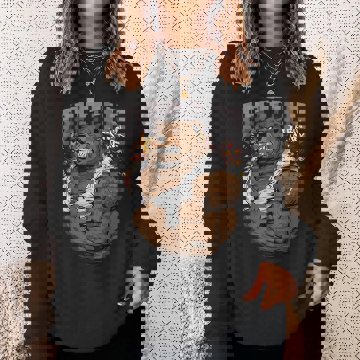 ロシアンベア ジム ストロングベア 動物 ロシア 国立動物 スウェットシャツ 彼女への贈り物