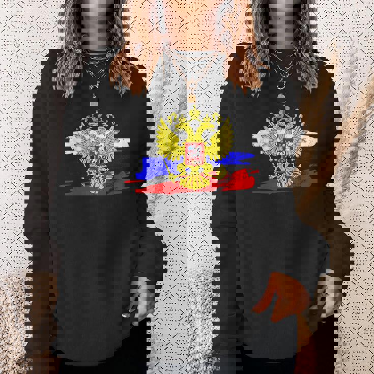 ロシア国章 ロシア国旗 イーグルエンブレム付き スウェットシャツ 彼女への贈り物