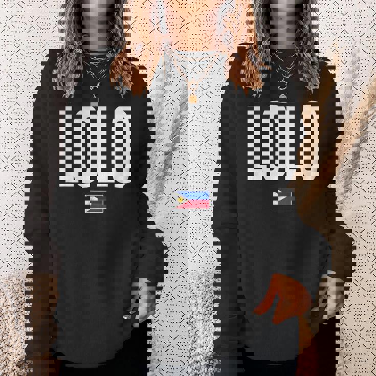 ロロ おじいちゃん おじいちゃん フィリピン ピノイ フィリピン人 スウェットシャツ 彼女への贈り物