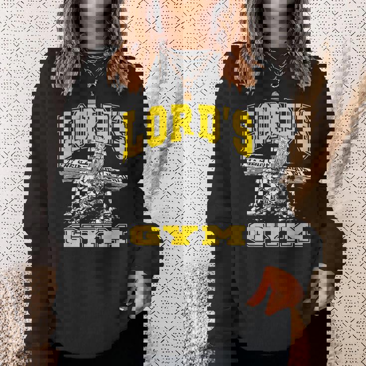 ローズジム-ロードズ・ザ・シン・オブ・ワールド・ジーザス スウェットシャツ 彼女への贈り物