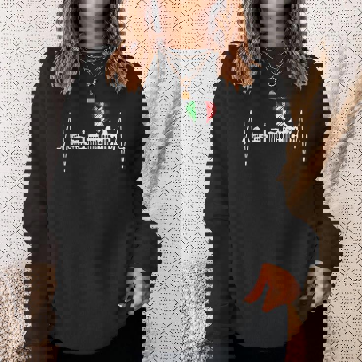 ローマ・コロッセオ・ハートビート・ローマ・スカイライン・ローマ・イタリア・イタリア スウェットシャツ 彼女への贈り物