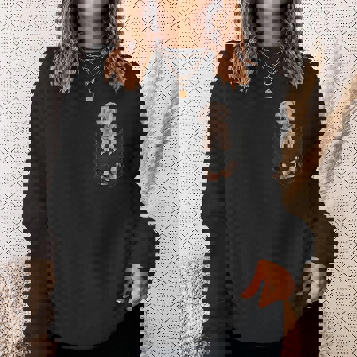 ワイマラナー愛好家のためのファニーワイマラナー ポケットに入ったワイマラナー スウェットシャツ 彼女への贈り物