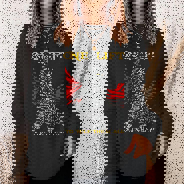 ワンリフトでボディビルディングジムワークアウトトレーニングをすべて支配。 スウェットシャツ 彼女への贈り物