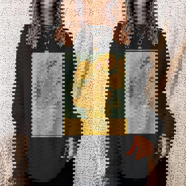 ヴィンセント・ヴァン・ゴッホのひまわり スウェットシャツ 彼女への贈り物