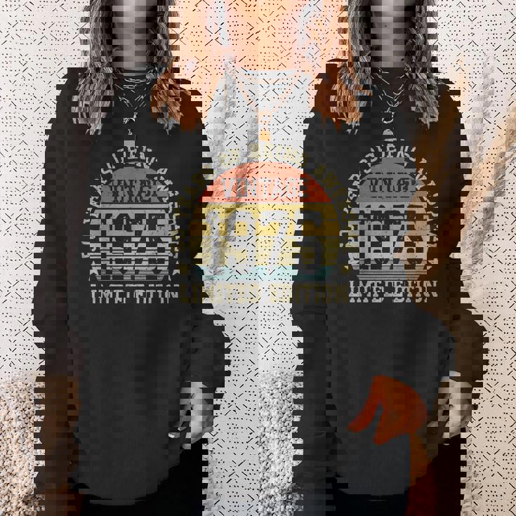 ヴィンテージ 1975年限定版 50歳 50歳の誕生日 スウェットシャツ 彼女への贈り物