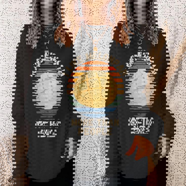 ヴィンテージ I Like Melonpan More Than People レトロ メロンパン スウェットシャツ 彼女への贈り物