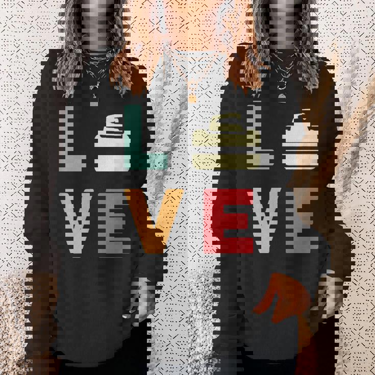 ヴィンテージ I Love Curling Curling Lover レトロカーリング スウェットシャツ 彼女への贈り物