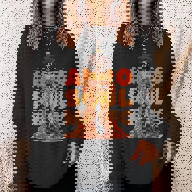 ヴィンテージ アフロ ソウル ミュージック グルービー ブラック クイーン メラニン スウェットシャツ 彼女への贈り物