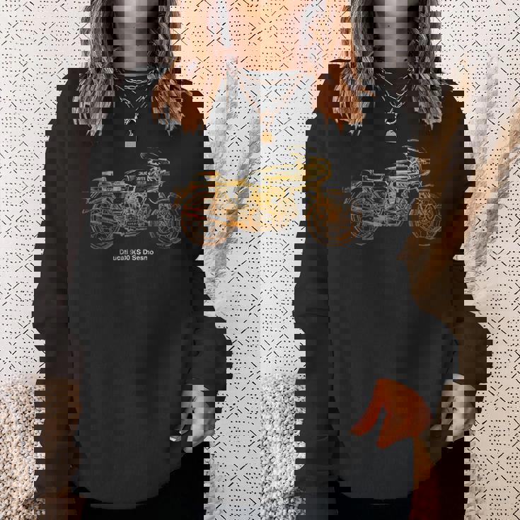 ヴィンテージ クラシック オートバイ 900S デスモシャツ 自動車tシャツ スウェットシャツ 彼女への贈り物