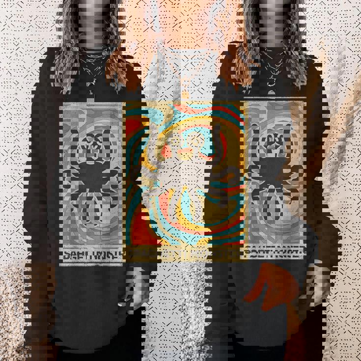 ヴィンテージ スパゲッティモンスター 無神論者 レトロギフト スウェットシャツ 彼女への贈り物