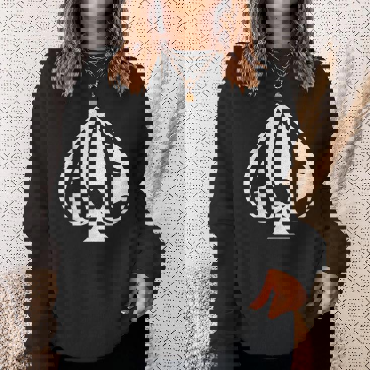 ヴィンテージ スペードのエース テキサスホールデム トランプ スウェットシャツ 彼女への贈り物