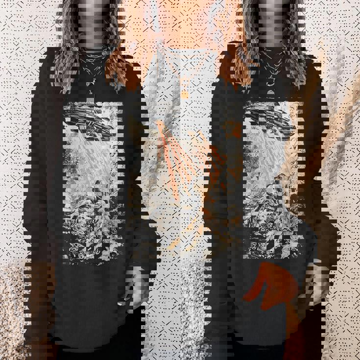 ヴィンテージ タコ Ufo Uap エイリアン タコ タコ スウェットシャツ 彼女への贈り物