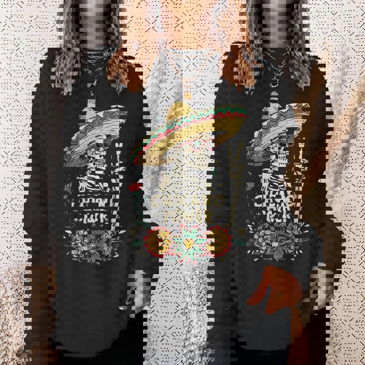 ヴィンテージ チカーノ Día De Los Muertos スウェットシャツ 彼女への贈り物