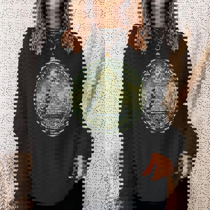 ヴィンテージ ドルビル ノート オールシーイング アイ イルミナティ スウェットシャツ 彼女への贈り物