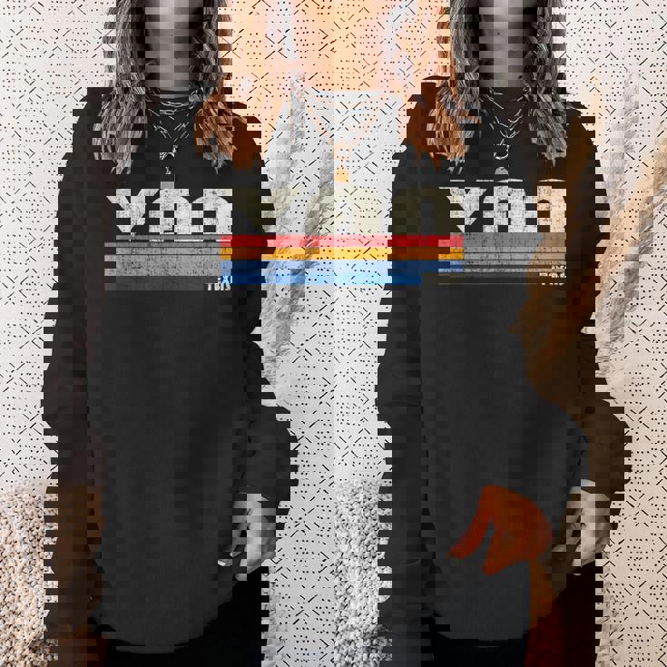 ヴィンテージ レトロ 70年代80年代スタイル バン・アルスティーンの故郷、テキサス州 スウェットシャツ 彼女への贈り物