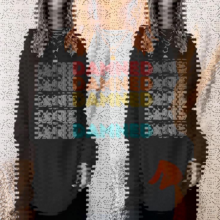 ヴィンテージ レトロ ダムド スウェットシャツ 彼女への贈り物