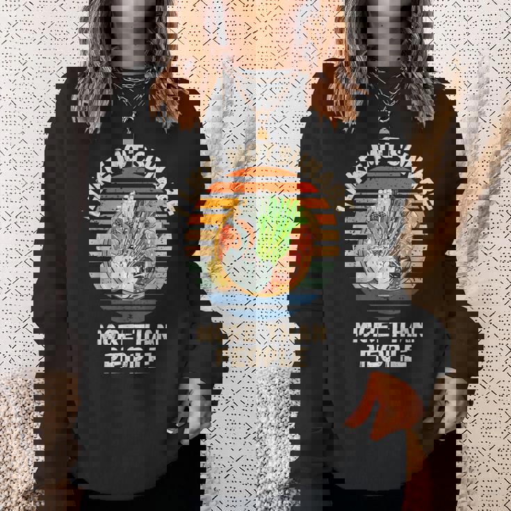 ヴィンテージ 人よりモツナベが好き レトロ もつ鍋 スウェットシャツ 彼女への贈り物