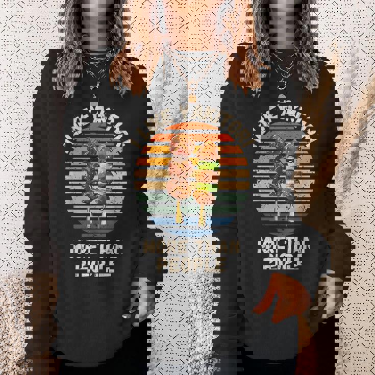 ヴィンテージ 人より焼き鳥が好き レトロ 焼き鳥 スウェットシャツ 彼女への贈り物