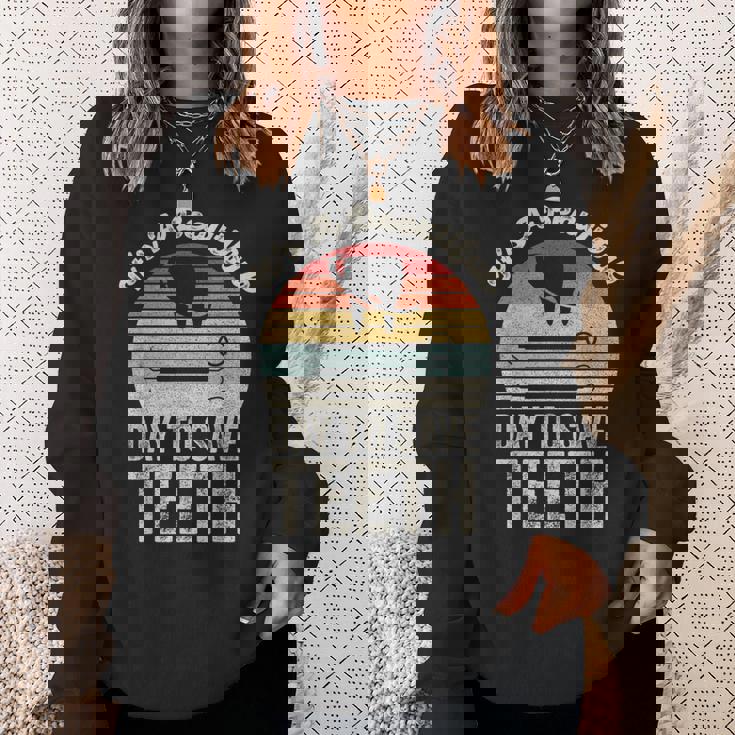 ヴィンテージ 歯医者 歯医者 美人の日 スウェットシャツ 彼女への贈り物