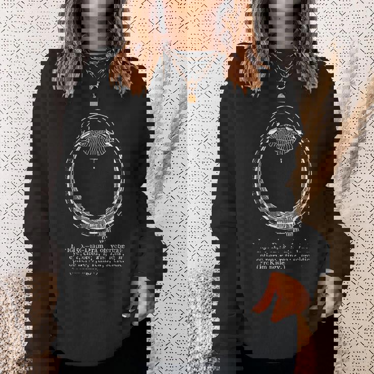 ヴィンテージ 解剖図 脊椎動物の眼球tシャツ スウェットシャツ 彼女への贈り物