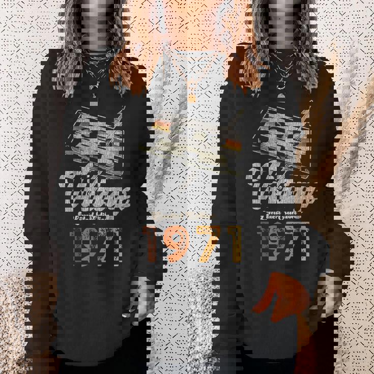 ヴィンテージ1971 カセット・ペンシル 54歳の誕生日 スウェットシャツ 彼女への贈り物